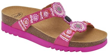 Scholl, Infradito da donna con tomaia in tessuto, Fucsia, 37 EU