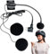 Generisch Cuffia per casco – Cuffia da moto con connettore impermeabile Type-C – Riduzione del rumore HD semi-maschera impermeabile per interviste vlogging comunicazione moto
