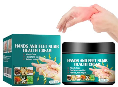 Nerven Schmerzlinderung Hände Füße Creme, Gelenk Knochenpflegecreme, 30g, Arthrose Beruhigende Linderung Gelenkschmerzen, Muskelschmerzen, Muskelkater Schwellungen nach Prellungen