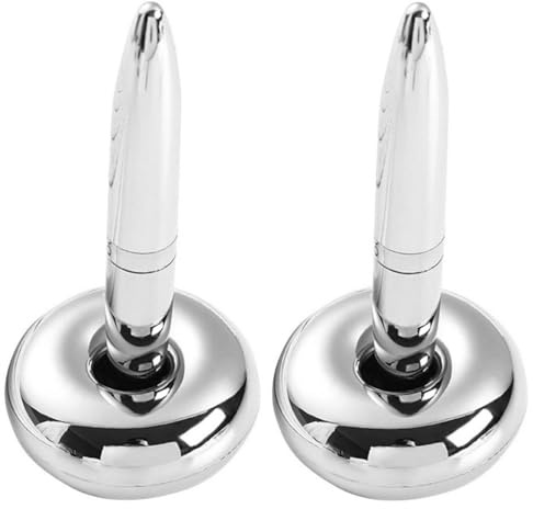 DOITOOL 2 Stück Magnetische Metall Kugelschreiber Schwebende Schreibstifte für Büro Elegante Ballpoint Pens für Männer für Unterschriften und Bürobedarf