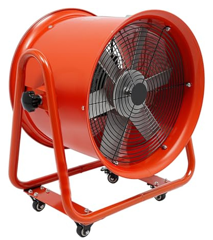 1100W Rohrventilator, 2800r/min Trommelventilator, 280Pa Hochleistungs-Industrie-Hochgeschwindigkeits-Luftbeweger, 13600m³/h Bodenventilator, Tragbarer Industrieventilator, Elektrisch Bauventilator