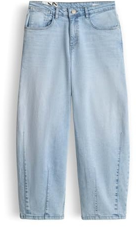 OPUS Damen Barrel | Lissie Bold Barrel Jeans aus Dry Indigo® Mid Rise Light air Blue, 36 L28