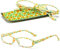 VEVESMUNDO Lesebrille Damen Modern Federscharnier Blumen Lesehilfe Sehhilfe Brille Leicht Vintage mit Brillentasche(Sonnenblumen, 1.75)