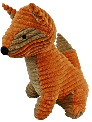 Ribbed Fabric Fox Door Stop, 30cm
