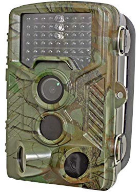 Green Feathers Wildlife Trail Camera- 1080p HD, 16MP Trail Camera with Night Vision, External Memory Slot, Motion Detection, IP66 Waterproof.
