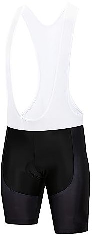 Salopette in Gel 12D Imbottite, da Ciclismo, per Mountain Bike, Ciclismo, Corsa, Traspirante, per L'Estate (Bianco, XXL)
