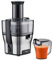 Trisa Entsafter - Hohe Saftausbeute dank 12'500 U/min, ø 75 mm Öffnung, 1500W Motor, Edelstahlfilter, 750 ml Saftkanne, 2 L Tresterbehälter - Juicer Machine für Gemüse und Obst