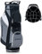COSTWAY Golfbag, leichtes Golf Cart Bag, mit Regenhaube, 14er Einteilung von Schlägerfach, auch zur Nutzung auf Golf Trolley und Golf Cart, 7/8 Reißverschlusstaschen (SP37829 Schwarz Grau)