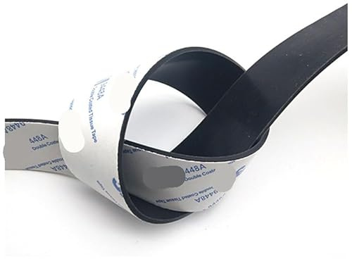 1Pc bande de caoutchouc de Silicone noir 3M bande d'étanchéité auto-adhésive anti-dérapant amortisseur joint d'étanchéité largeur 10-50mm épaisseur 0.5/1/2/3mm ( Size : 300x10mm (1Pc) , Color : 2mm )