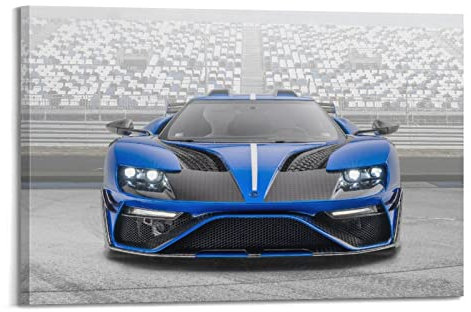 JONZA Rennauto-Poster für Ford GT40 Sportwagen, dekoratives Gemälde, Leinwand, Wand- und Kunstbild, Familien-Schlafzimmer, Dekoration, 20 x 30 cm