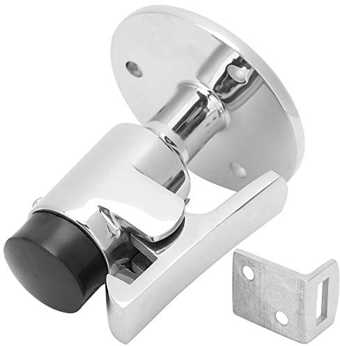 Wohnwagen Torfeststeller Türhalter, Edelstahl Schwerlast Türstopper Halter mit Fangstopper und Fangtürclip, Türpuffer für Camper, Van, Wohnmobil, Boot, Yacht