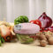 HOME GOODS Picadora Manual, Picadora de Verduras, Picadora de Verduras y Frutas, Cortador Universal de Cocina, Picador de cebollas con Tirador 420ml (Rosa)