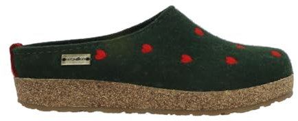 HAFLINGER Couricini Hausschuhe für Damen, grün, Größe 35, grün, 35 EU