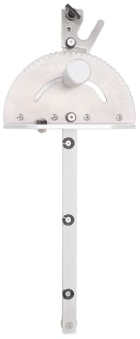 XHTLLO Calibre de Ingletes, Acero Inoxidable, Mango Estable, Duradero, Calibre de Ingletes para Sierra de Mesa, Alta Precisión de Inglete, Fácil de Montar, Trineo de Sierra de Mesa Liviano, para Acces