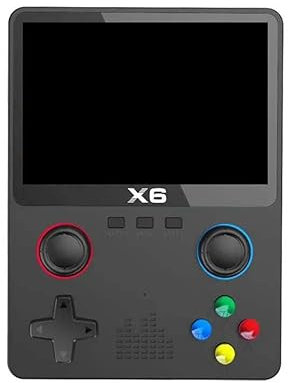 Consola Portátil Juegos Retro X6 / 11 simuladores / Pantalla IPS 3,5 / Negra