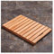 Große Duschmatte, rutschfest, Badezimmer-Bodenmatte aus Holz, wasserdichte, erhöhte Plattform for den Innen- und Außenbereich, Pool, Boot, Wohnmobil, Abflussplatte, quadratisch, rechteckig ( Color : S