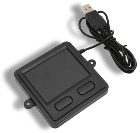Beufee Kabelgebundenes USB-Touchpad, Tragbares Trackpad Mit 2 Tasten, Einbettbare Touchpads, Touchpad, Computer-Touchpad, Trackpad Externes Trackpad Für Desktop Und Laptop, Schwarz