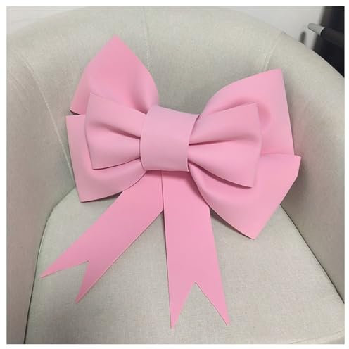Wisafory Fiocco grande rosso con fiocco gigante decorativo per auto, fiocco, fiocco, per auto, San Valentino, matrimonio, Natale, compleanno, rosa, 30 cm