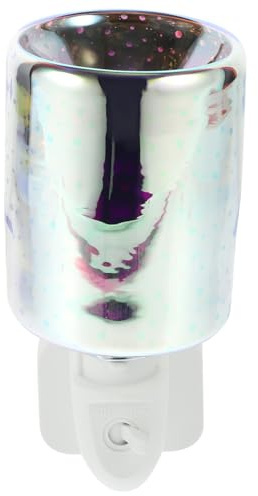 ERINGOGO Duftwachsstecker Elektrisch Glas Design Wachs Warmer Ohne Kerzen Wärmer Für Zuhause Büro Fitnessstudio Spa Geschenk