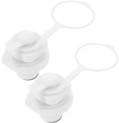 BRIGHTFUFU 2 Stück Professionelle Kajak Ventildeckel aus Widerstandsfähigem PP Luftdichte Ventilabdeckung für Aufblasbare Boote Installieren Kompatibel mit Kajaks und Schlauchbooten Tragbar