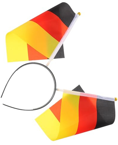 KESYOO Dekorativer Haarreif mit Deutschland Flagge für Fussball Party Deko und Fussball Fest Deko Sicherer Halt und Patriotisches Stirnband für Fußballspiele