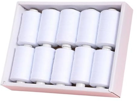 fztonk Garnkollektion, 10 Verschiedene Farbtöne zum Quilten, Sticken und Schneidern, Polyester Nähset, Nähset für die Reparatur von Kleidung