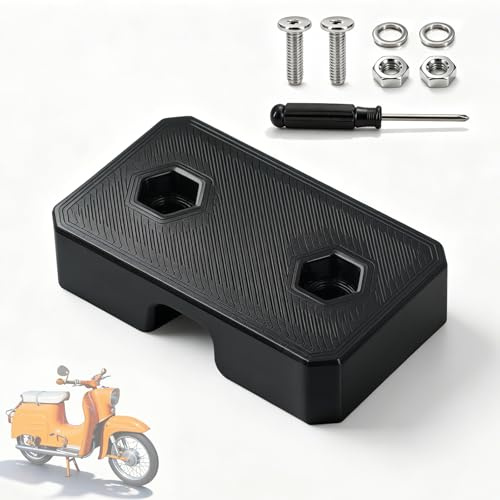 Kennzeichenhalter für Simson Schwalbe KR51 - Mofa Kennzeichenhalter für Simson Schwalbe KR 51 1 2, Moped Halter, Nummernschildhalter Roller mit Befestugung, Einfache Montage, Kennzeichenwechsel Schnel