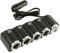 Wallfire Car Charger, 120W Cigarette Lighter Adapter, 4-Way Cigarette Lighter USB Splitter Socket Extension with Dual USB 12V-24V Plug Power Charger