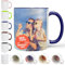 Sunnywall Keramik, Tasse selbst individuell gestalten Personalisierbar mit eigenem Foto bedrucken Fototasse Motivtasse Werbetasse Firmentasse mit Logo blau