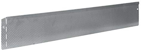 bellissa Rasenkante aus Metall mit Noppen-Struktur - 7050 - Stahlblech feuerverzinkt, silberfarbig - 118 x 13 cm, Nutzlänge 5,75 m - Mit patentierter Verbindungstechnik