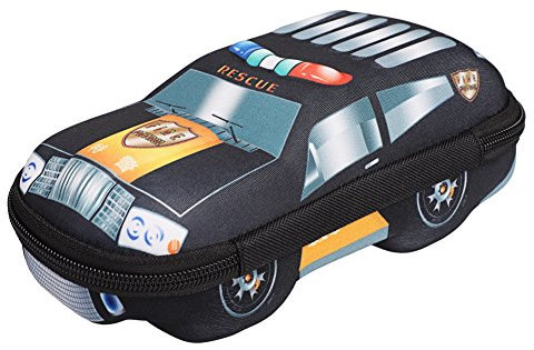 IBLUELOVER Federmappe Jungen Schüleretui Automobil Bleistifte Tasche Flugzeuge Farbstifte Reißverschluss Schlampermäppchen Schule Stiftemappe mit Netztasche Federtasche für Gemälde Kunst Kinder