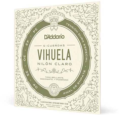 D’Addario MV10C Vihuela Custom Hard Tension Strings