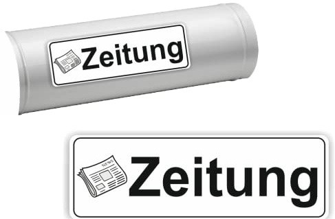 generisch 1x Zeitung Schriftzug Symbol Aufkleber, Abziehbild (R 39/2) w (20 x 7 cm)