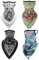 Unisex Bandana Gesichtsbedeckungsmaske Schal Gesicht Rave Sturmhaube Halsmanschette mit Ohrschlaufen, Staubtuch, waschbar, Wind Motorradabdeckung für Frauen/Männer (Viererpack - 1)