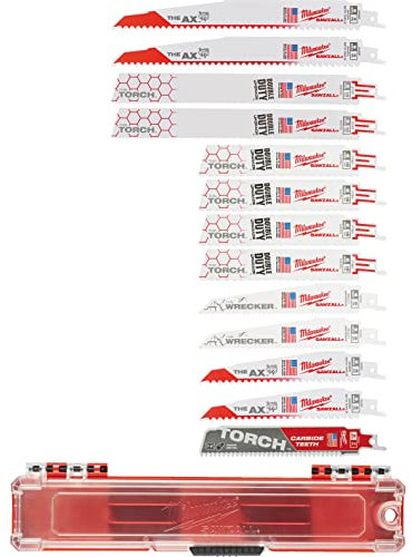 Milwaukee Milw 4922231 Reciprocating Saw Blade Set 13-Piece Multi-Coloured