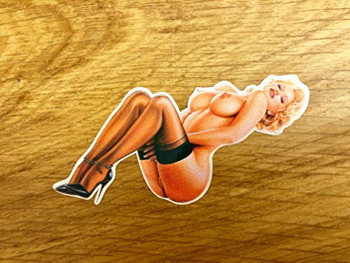 Generic PIN UP Beauty Aufkleber Sticker Retro Rockabilly Vintage Sexy Girl Lady V8