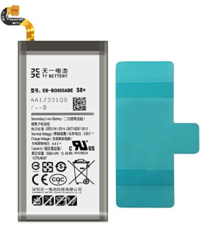 [TY BETTERY] Akku kompatibel mit EB-BG955ABA Samsung Galaxy S8 Plus