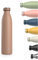 LARS NYSØM Edelstahl Trinkflasche 350ml, 500ml, 750ml, 1L, 1 5 liter | Thermosflasche Kohlensäure geeignet | Auslaufsichere Wasserflasche für Sport, Outdoor, Schule (Mocha Brown, 750ml)