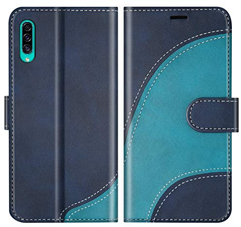 BoxTii Coque pour Galaxy A50 / Galaxy A50S / Galaxy A30S, Portefeuille Etui en Cuir PU, Magnétique Protection Housse Coque pour Samsung Galaxy A50 / Galaxy A50S / Galaxy A30S, Bleu