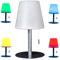 Northpoint Aufladbare LED Tischlampe mit Kerzenähnlichem Flackereffekt 4400mAh Akku 30 Stunden Laufzeit Tischleuchte 30cm Warmweiß Dimmbar Wasserfest