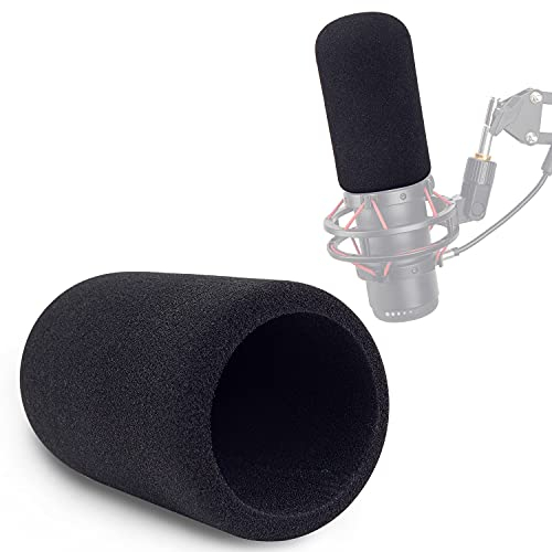 YOUSHARES HyperX QuadCast S Mikrofonabdeckung, professionelle Schaumstoff-Mikrofon-Windschutzscheibe, USB Typ-A, kompatibel mit HyperX QuadCast S Mikrofon, Mikrofonzubehör