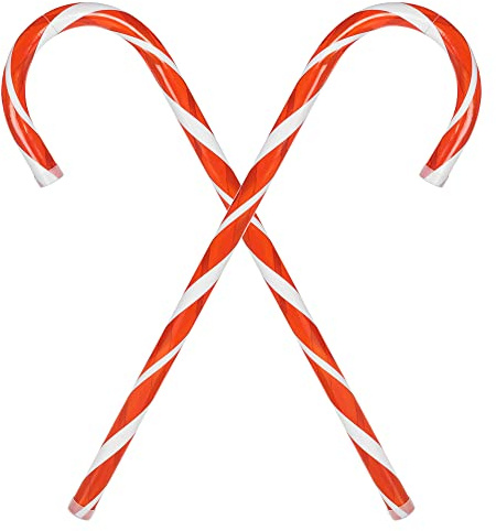 URBNLIVING Large Plastic Refillable Candy Cane Christmas Tree Decoration Xmas Hanging Décor (2)