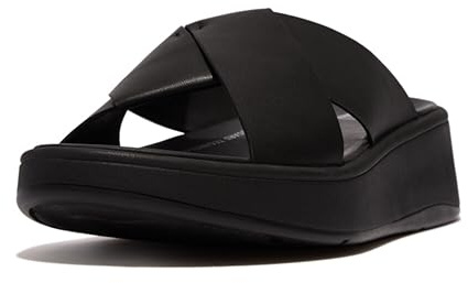 Fitflop F- Mode Flatform Leather Cross Slide