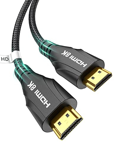 Cratree HDMI Kabel 7.5 Meter lang - 48Gbps HDMI 2.1, Ultra High Speed HDMI Geflochtenes Kabel 4K 120Hz, 8K 60Hz, HDCP 2.3, eARC - Kompatibel mit HDTV, Projektor, Monitor und mehr