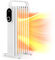 COSTWAY Oil Filled Radiator, 3 Heat Settings Portable Electric Heater with Overheat Protection & Foldable Hanging Rack, 7 Fins Low Noise Space Heater for Home Office (White, 38x26x70cm)
