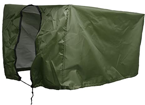 MagiDeal Garden Wagon Cover, Wagon Cart Cover, Dustproof Waterproof Drawstring Closure Heavy Duty Wagon Rain Cover for Utility Folding Wagon, Green