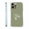 Sage Green Mushroom Case - Compatible with iPhone 12 Pro Max, Minimalist Aesthetic Plant Case for Men & Women
