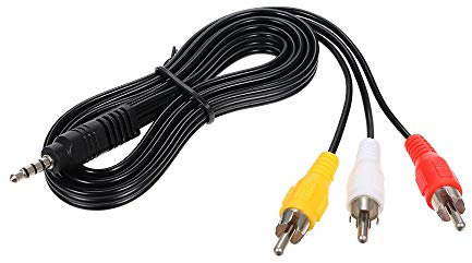 YIWENG 3.5mm RCA Audio Video Cable 3.5mm Jack a 3 RCA AV Cable AVM 1.2M DV MP4 Convertor,5 mm para cable de audio AVO macho Jack para auriculares de coche Cable de audio estéreo Jack 3.5 macho a macho