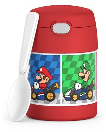 290mL Stainless Steel Licensed FUNtainer Food Jar, Mario