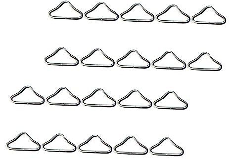 Anneome 40stücke Verzinkte Trampolin Schnallen Dreiecksringe Trampolin-dreiecksringe Für Springen Bett Zubehör Und Outdoor-aktivitäten